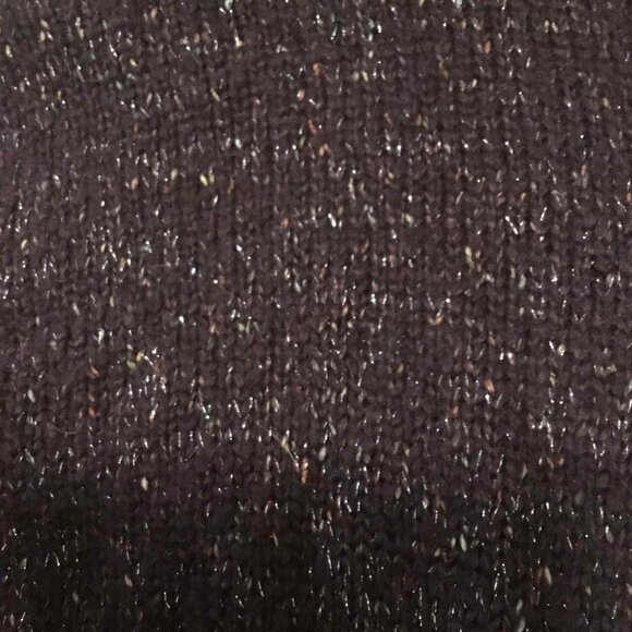 Soft Knitted Deep Purple Cropped Sweater, Long Sleeved, Size Small - Picture 3 of 6